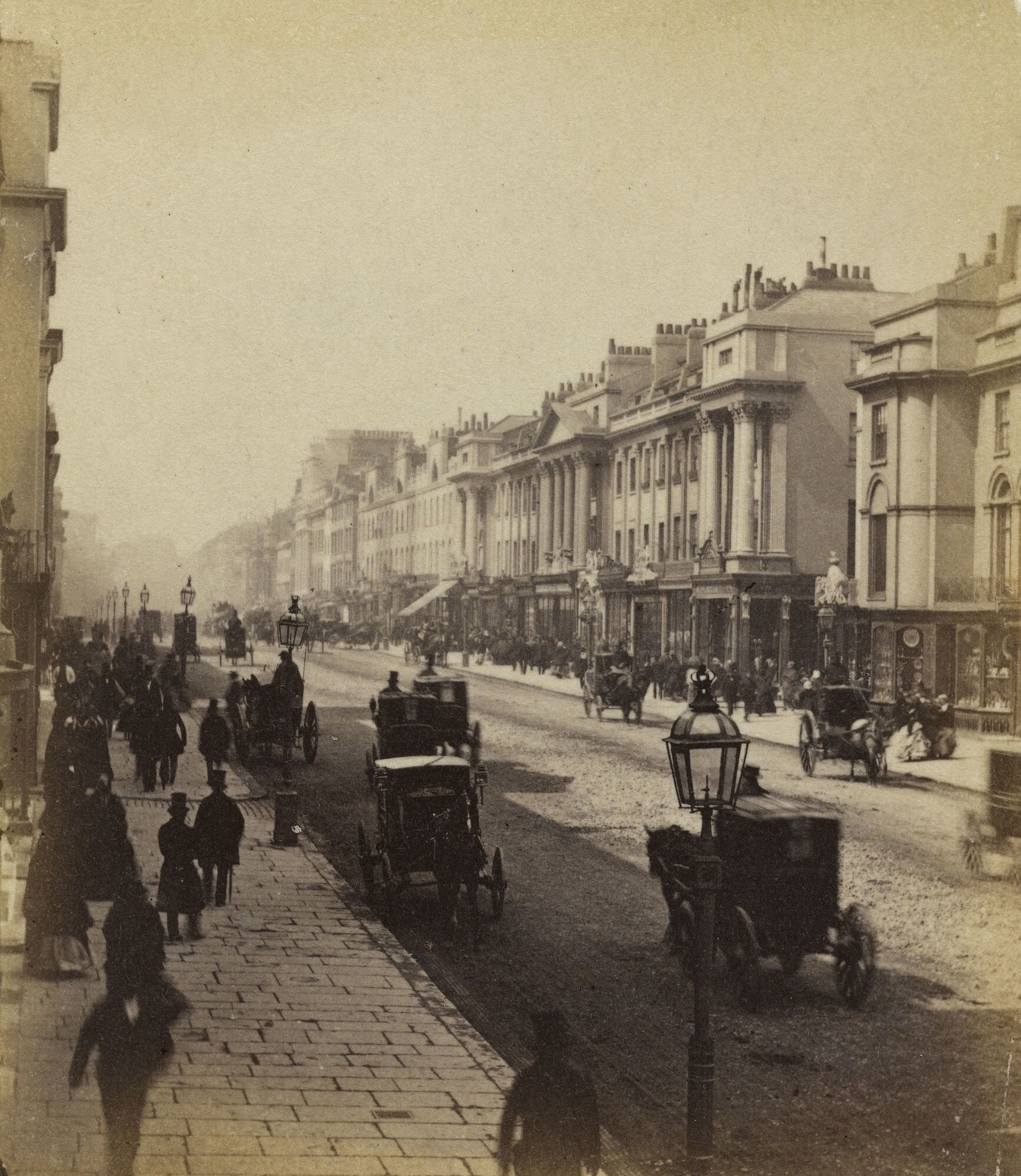Риджент-стрит, Лондон, 1860. Фотограф Джордж Вашингтон Уилсон