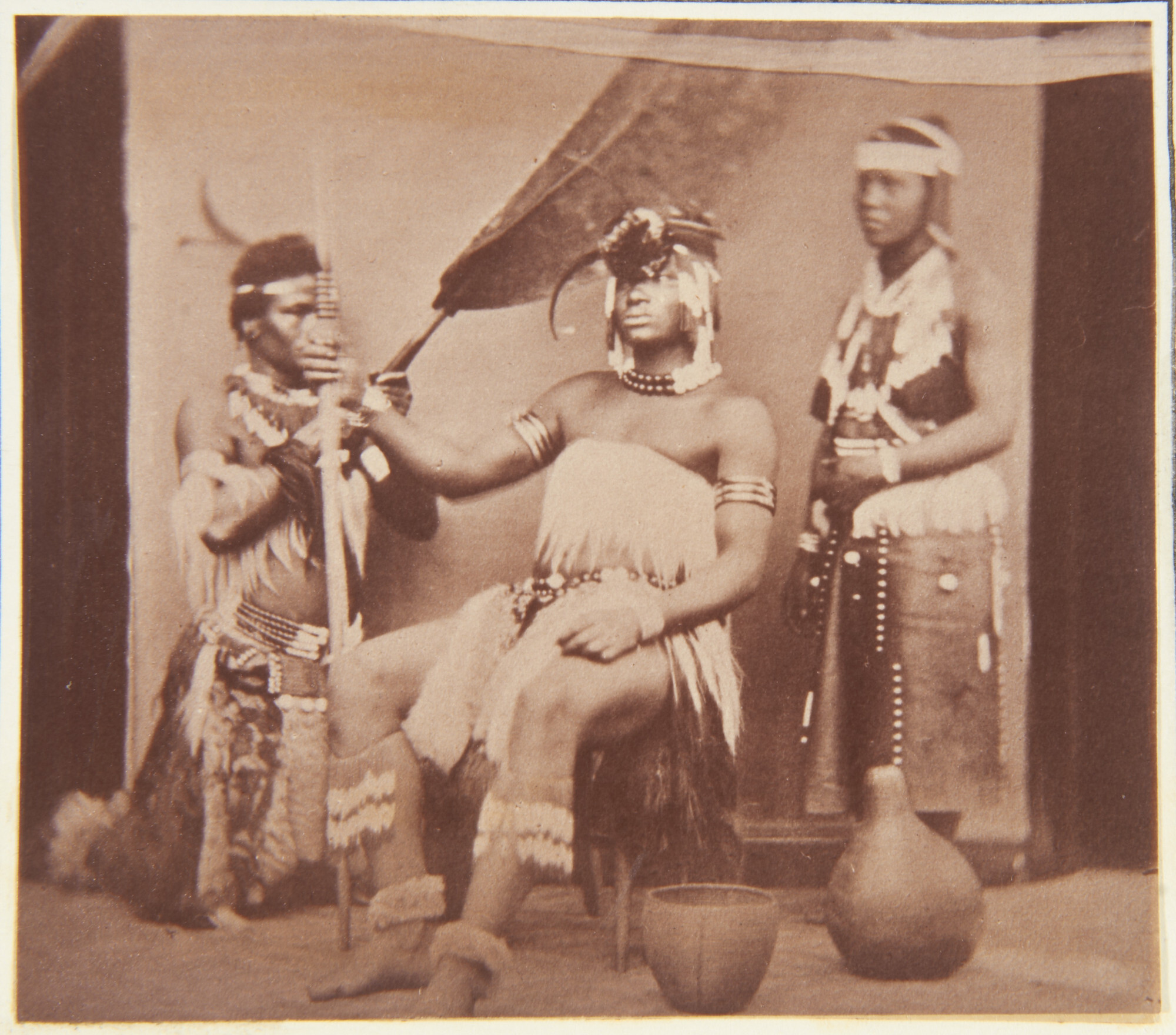 Зулусский вождь, 1853. Фотограф Густав Уильям Генри Маллинс