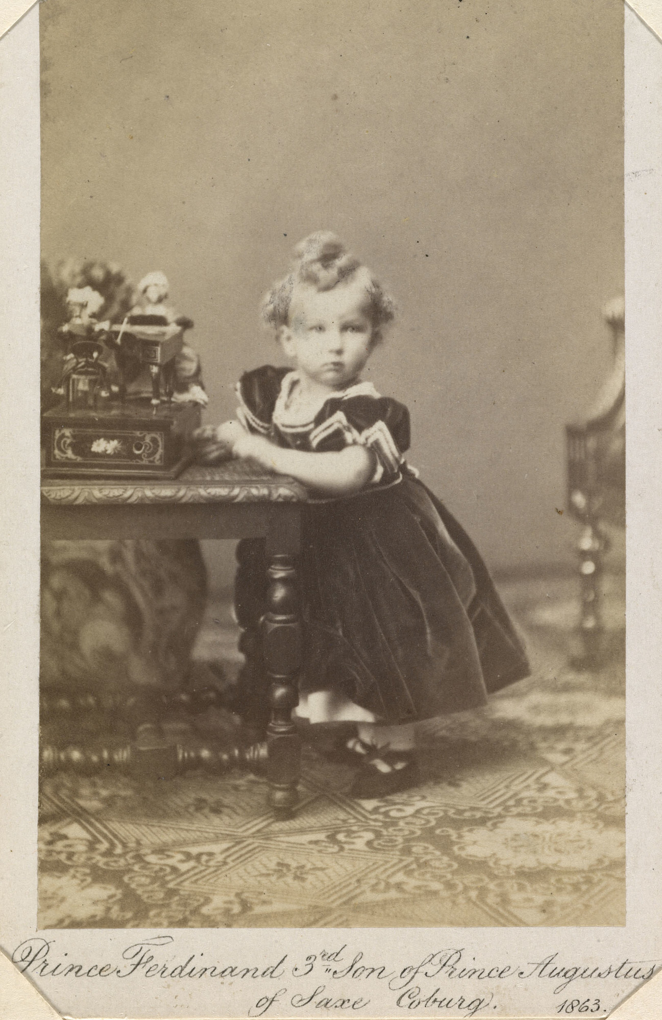 Принц Фердинанд Максимилиан Карл Леопольд Мария Саксен-Кобург-Готский, будущий царь Болгарии Фердинанд I, 1863