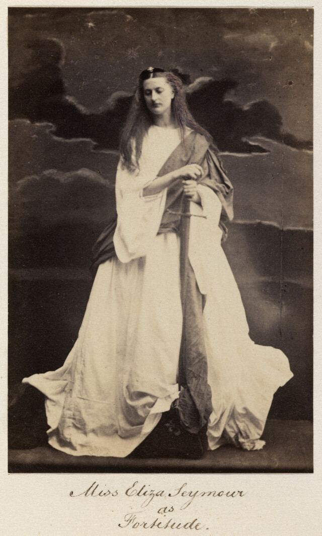«Мисс Элиза Сеймур олицетворяет силу духа», 1861. Фотограф Камиль Сильви
