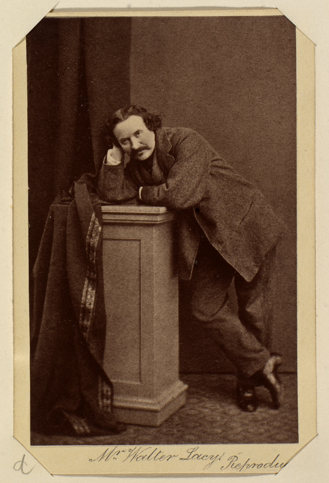 Британский актёр Уолтер Лейси, ок. 1860