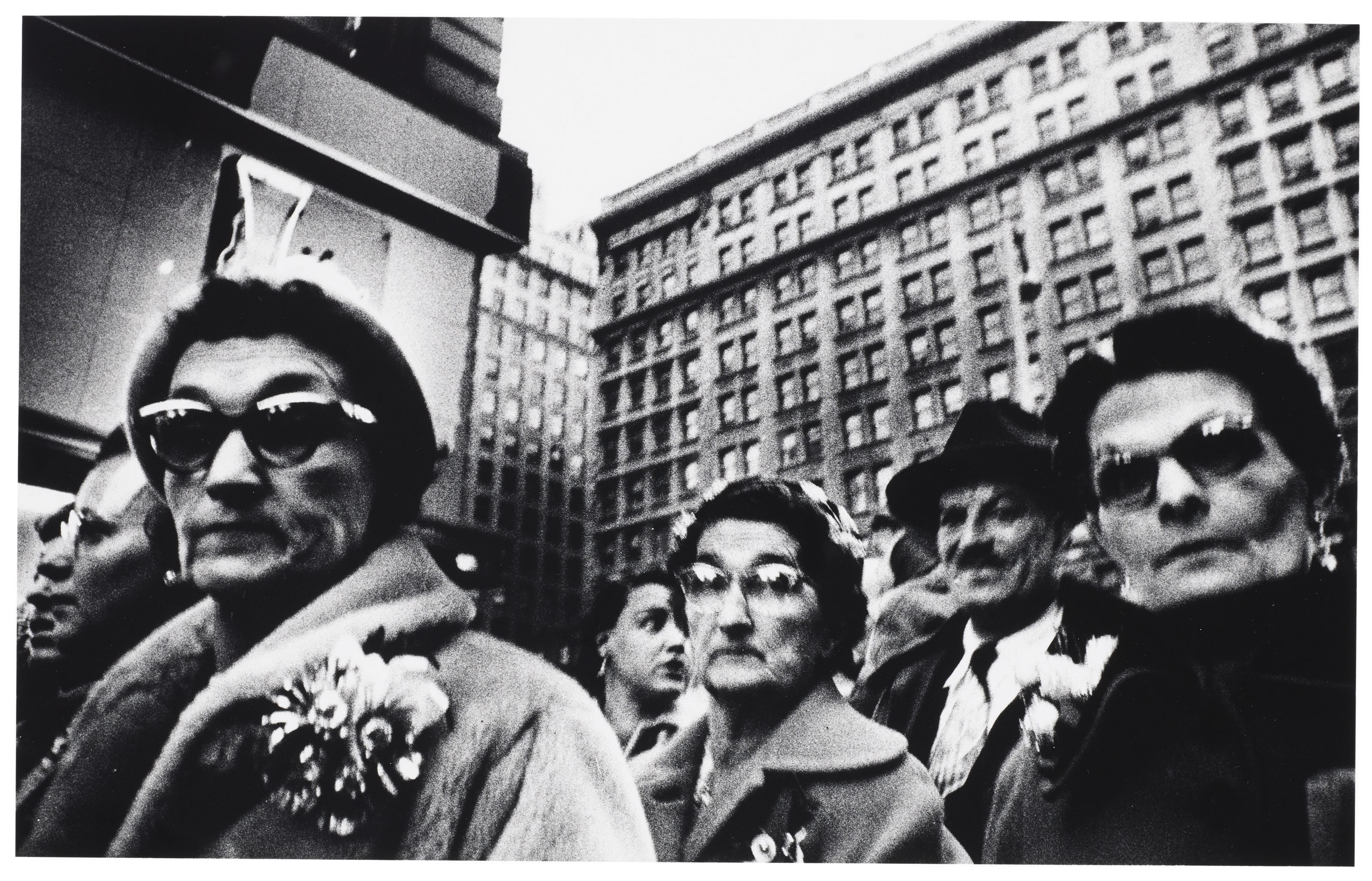 Жители Нью-Йорка, 1954 год. Фотограф Уильям Кляйн