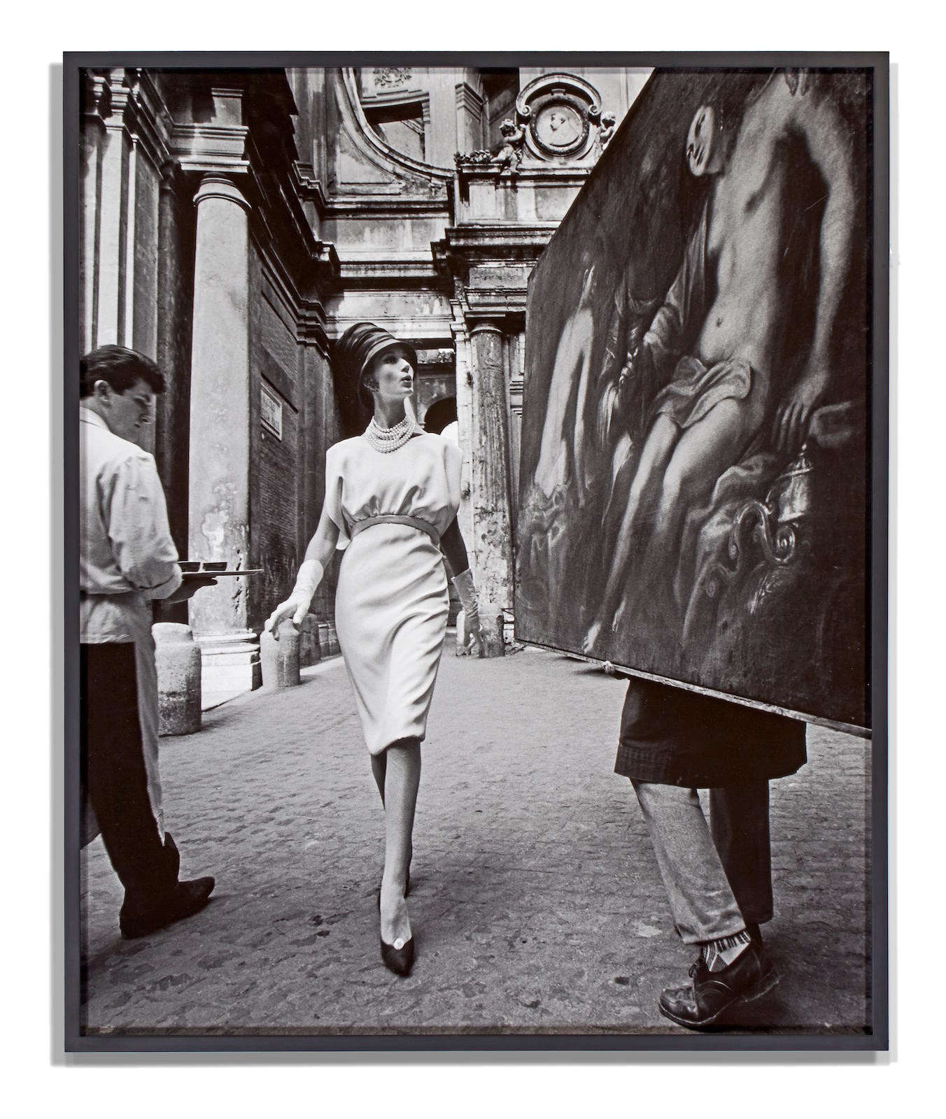 Симона и живопись. Рим, 1960 год. Фотограф Уильям Кляйн