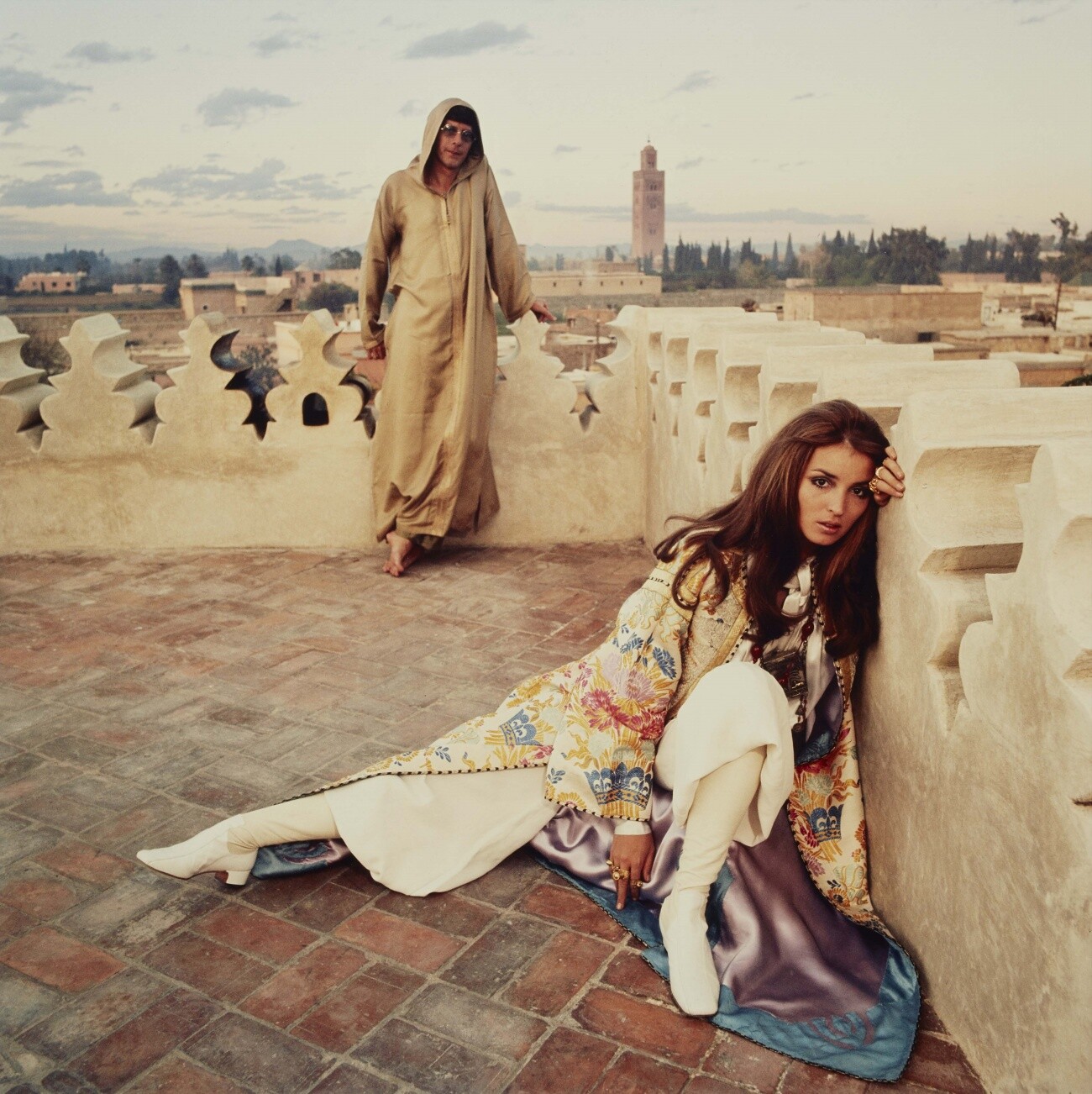 Пол и Талита Гетти в Марокко. Фотограф Патрик Личфилд