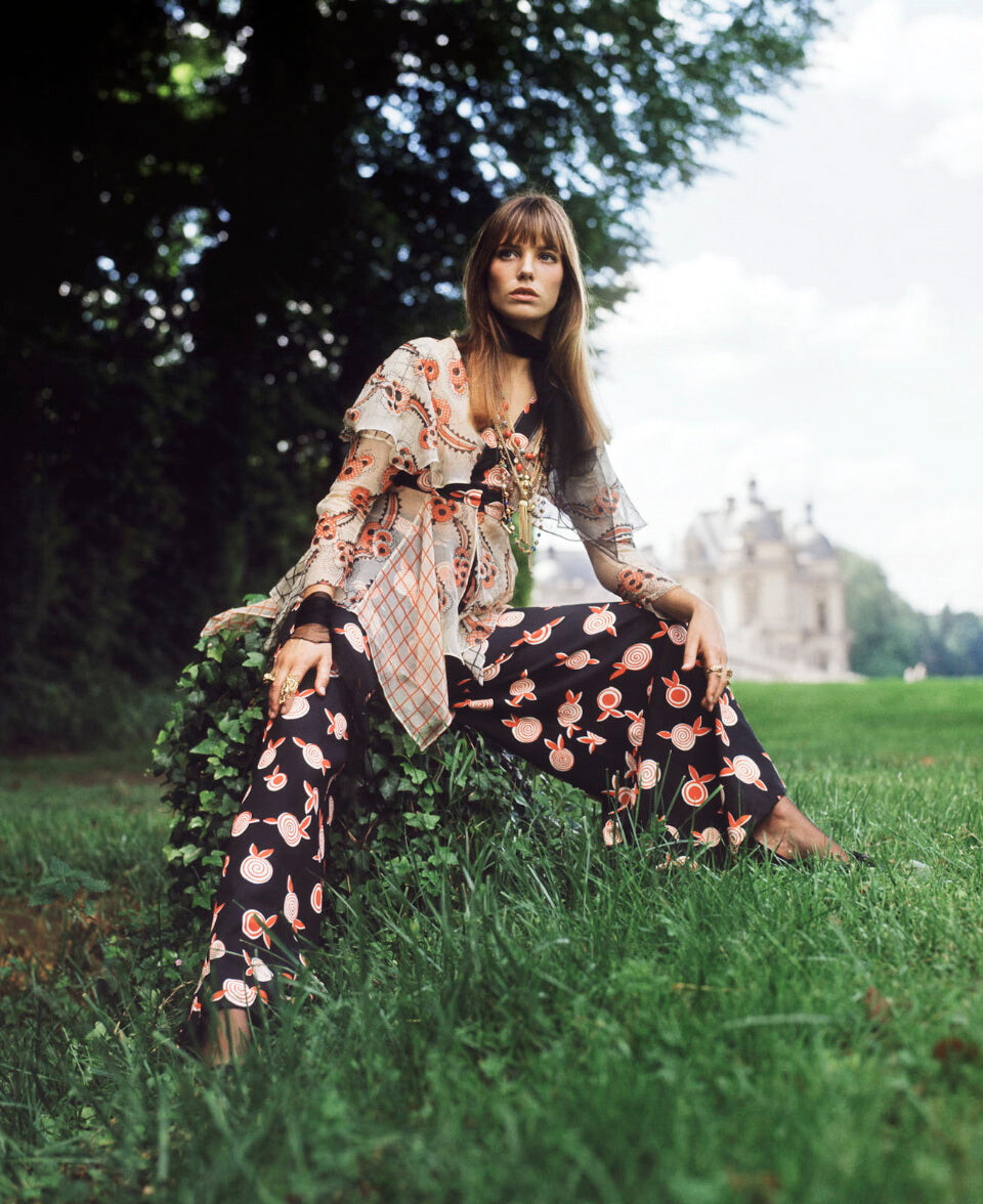 Джейн Биркин в Шантийи, Франция, 1969. Фотограф Патрик Личфилд