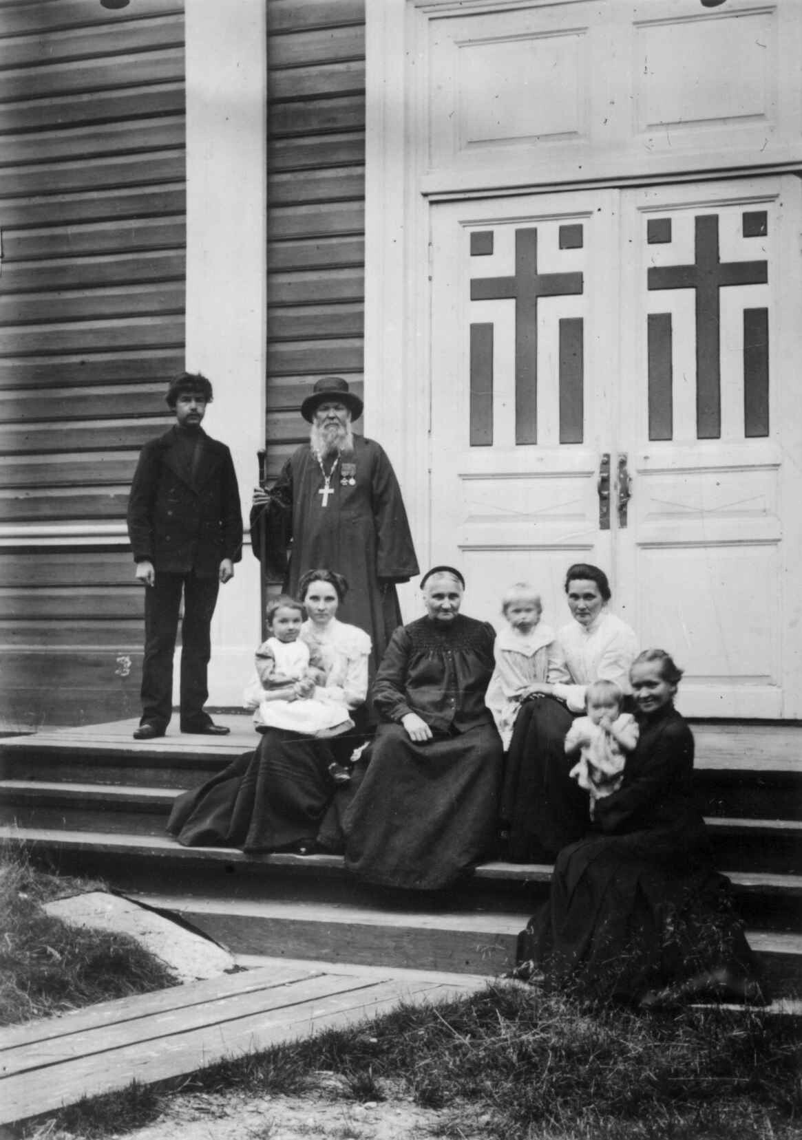 Щеколдин с семьёй, Россия, 1903. Фотограф Эллизиф Ранвейг Вессель