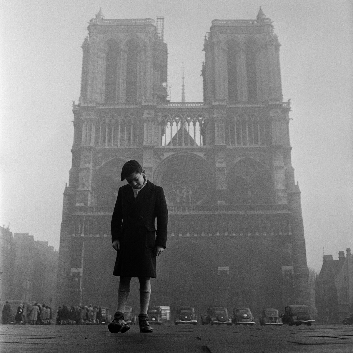 Собор Парижской Богоматери, Париж, ок. 1950. Фотограф Торе Джонсон