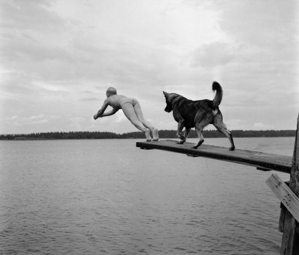Летом в Кольмордене, 1956. Фотограф Рольф Олсон