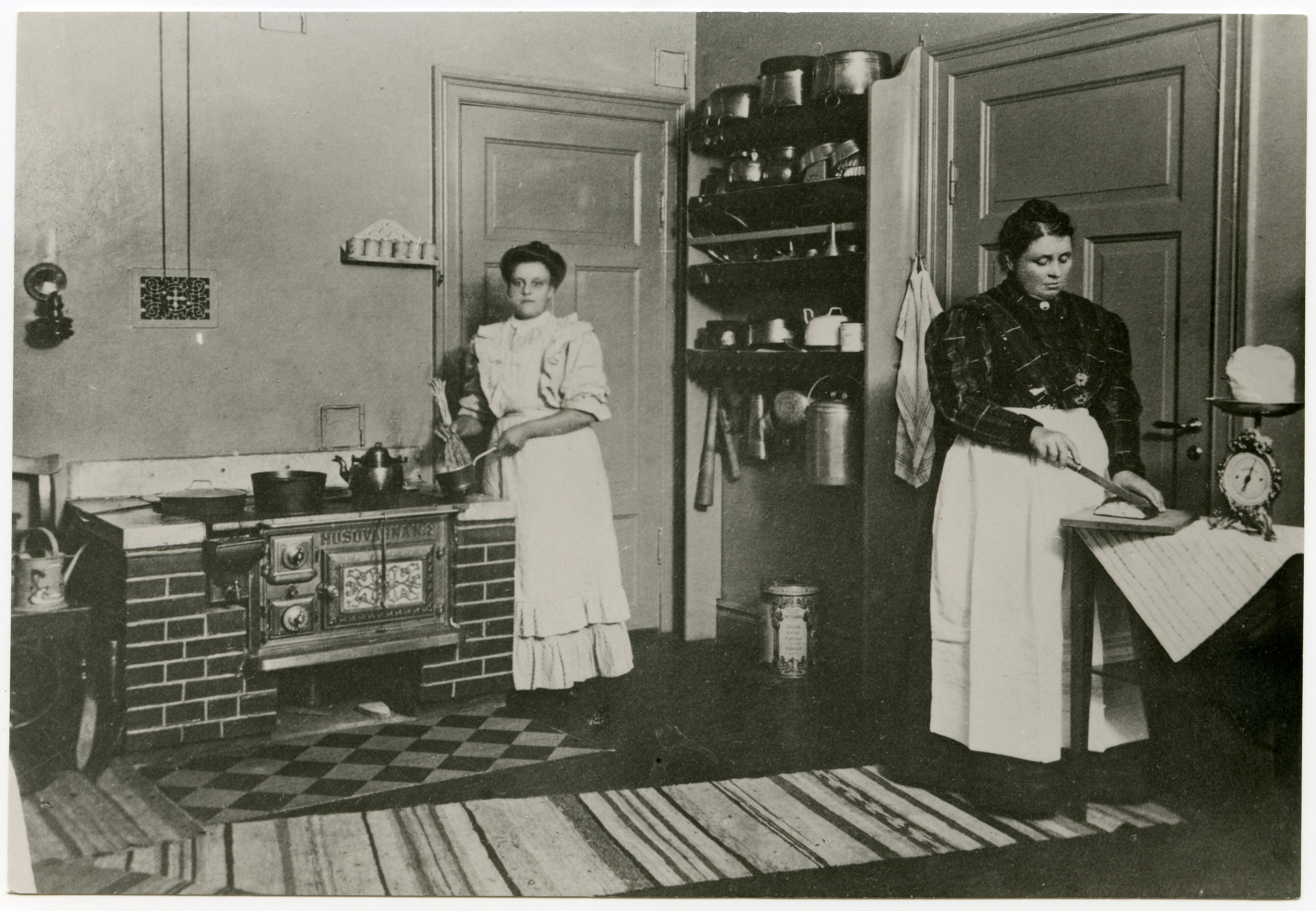 Кухня в усадьбе, Сконе, Швеция, 1908