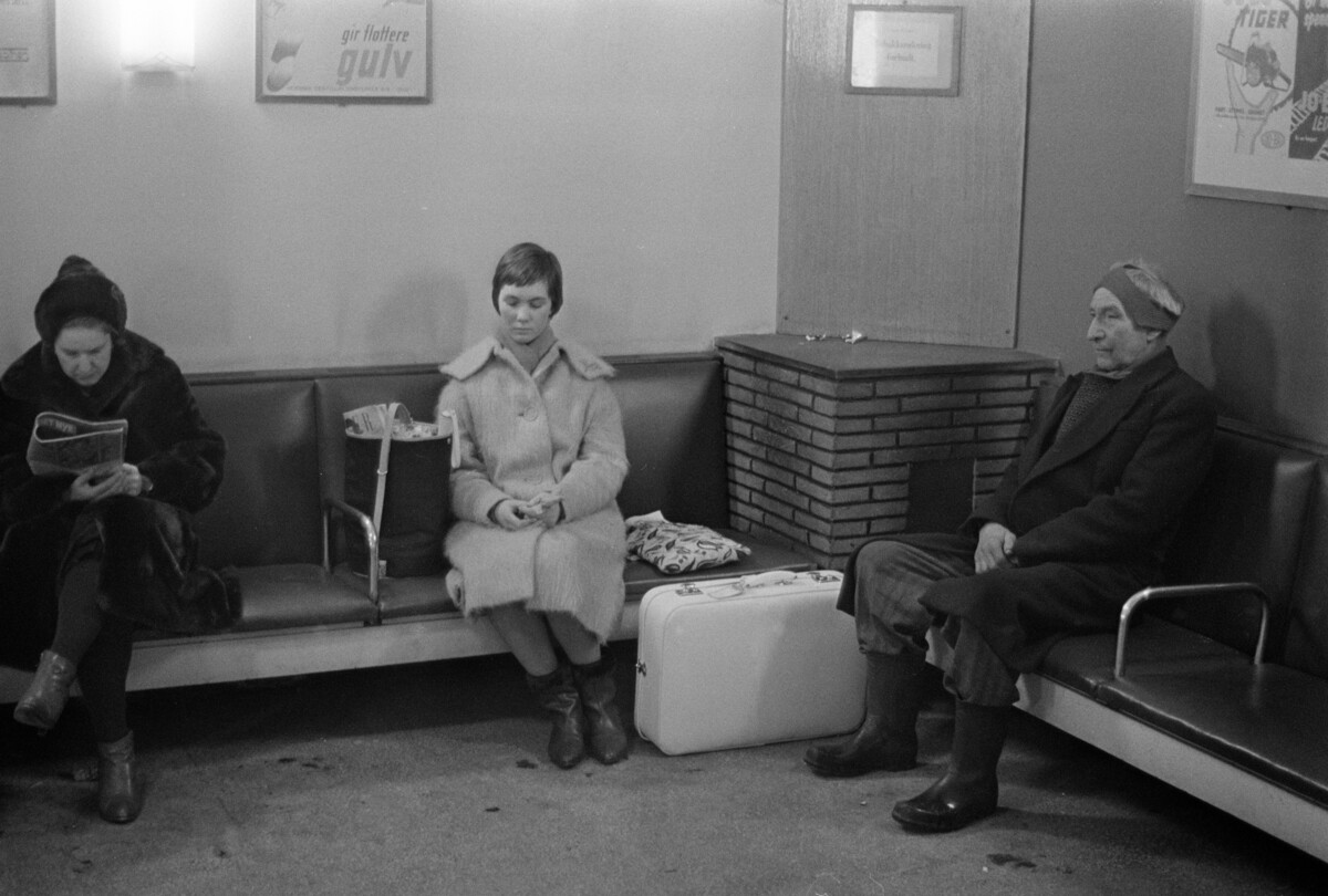Зал ожидания. Западный вокзал Осло, 1963