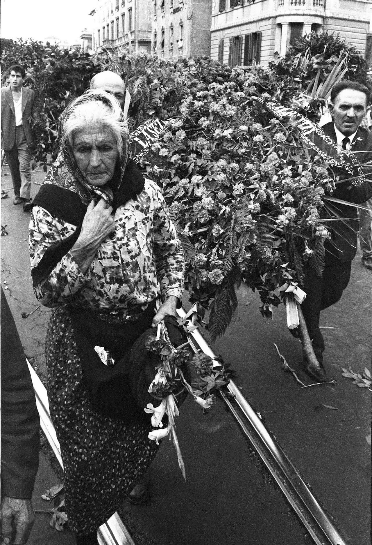 Похороны Пальмиро Тольятти, Рим, 25 августа 1964 года. Фотограф Паоло Ди Паоло