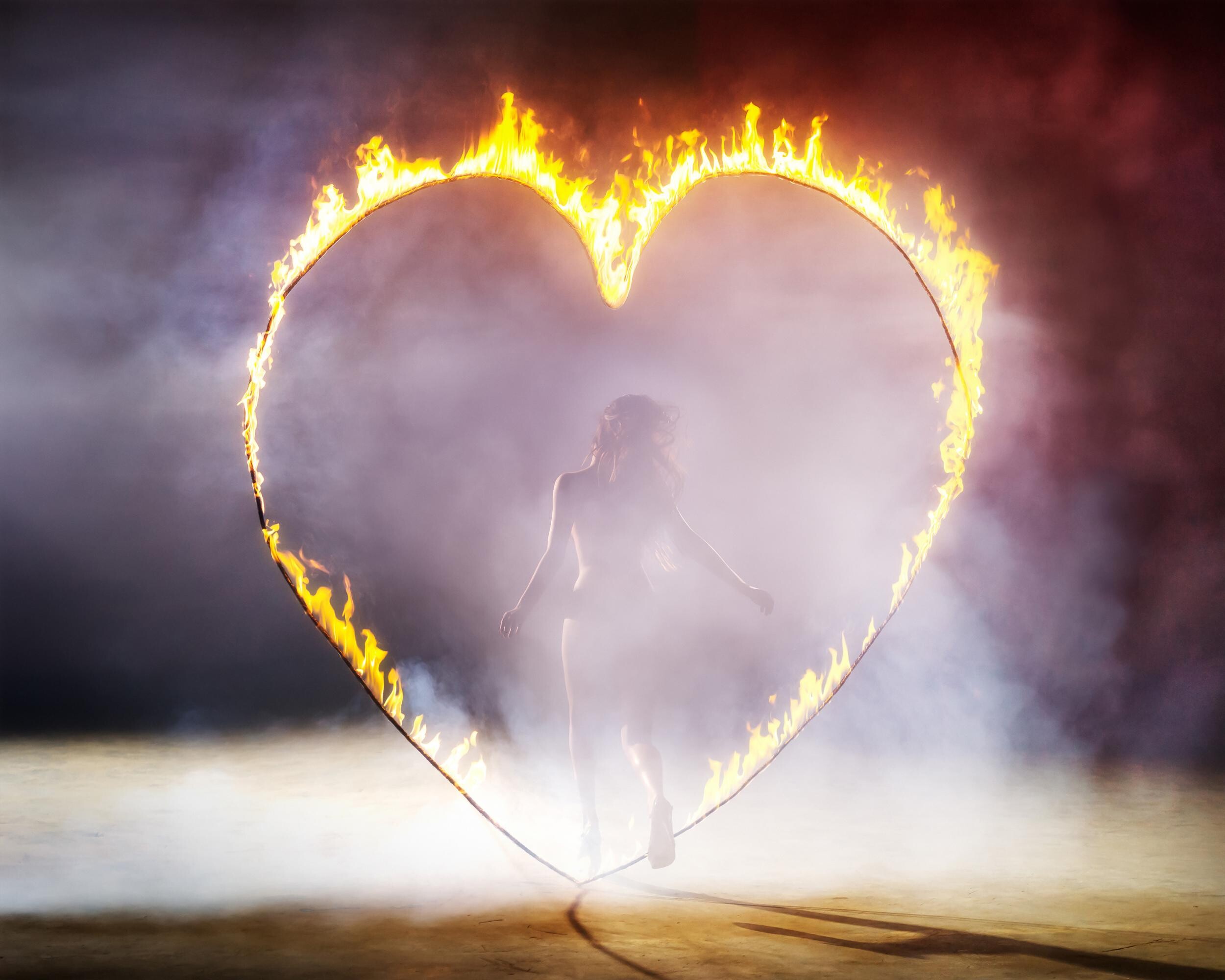 Сердце в огне. Фотограф Дэвид Дребин