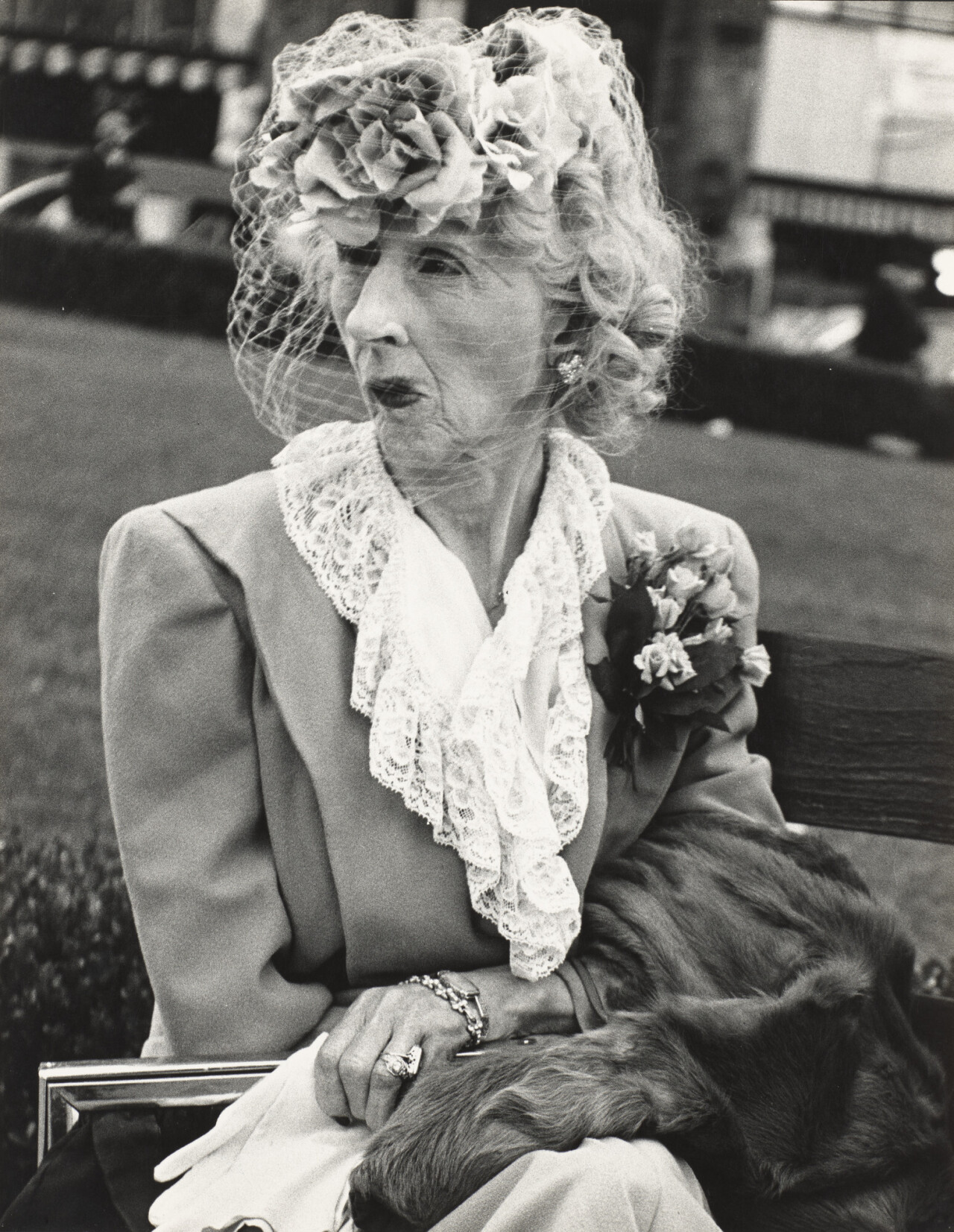 Женщина в вуали, Сан-Франциско, 1949 год. Фотограф Лизетта Модел