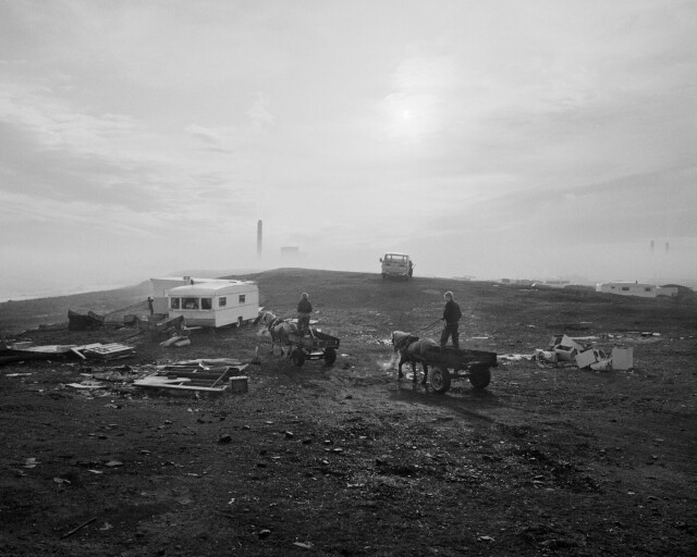 Морской угольный лагерь, Лайнмут, Нортумберленд, 1984 год. Фотограф Крис Киллип