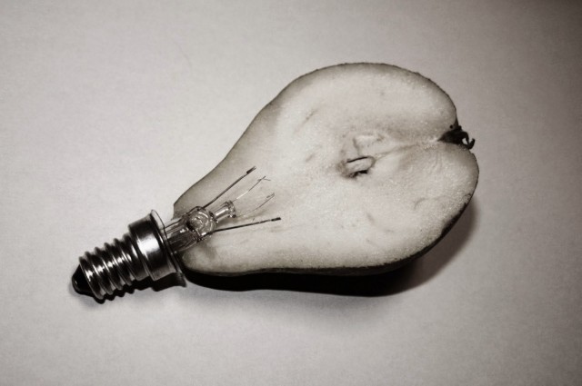 Pear.  Posted by Chema Madoz