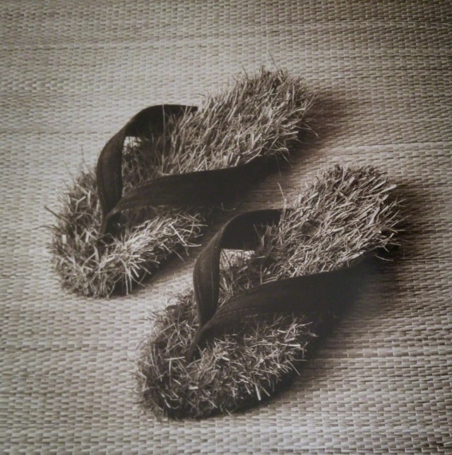 Sandals with Grass, 1997. Posted by Chema Madoz