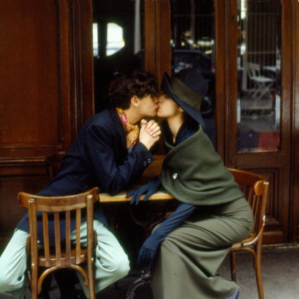 Поцелуй, журнал Avenue 1988 год. Фотограф Барт ван Леувен