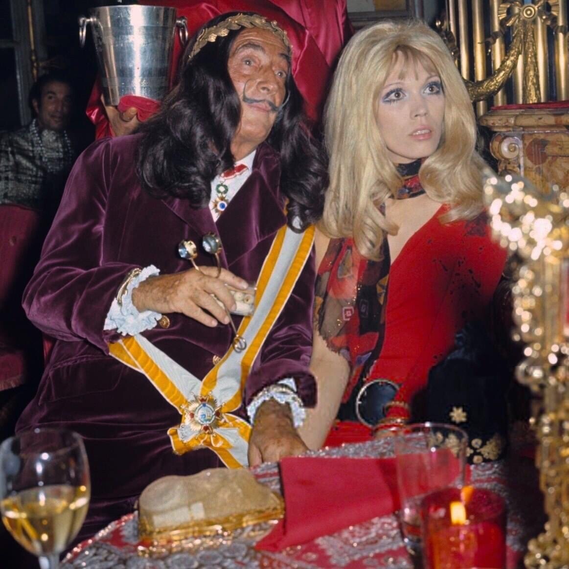 Сальвадор Дали и Аманда Лир, 1969 год. Фотограф Жан Клод Дойч