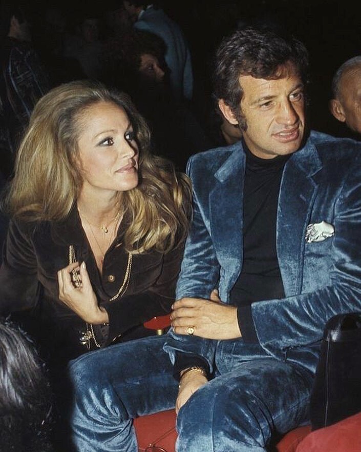 Урсула Андресс и Жан-Поль Бельмодно, 1971 год. Фотограф Жан Клод Дойч