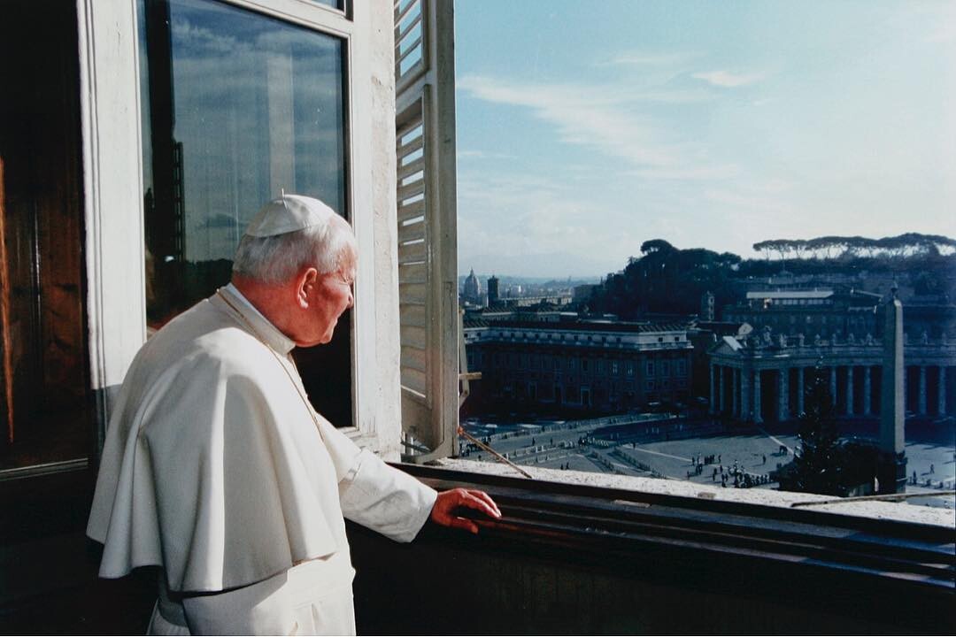 Иоан Павел II, Ватикан, 1996 год. Фотограф Жан Клод Дойч