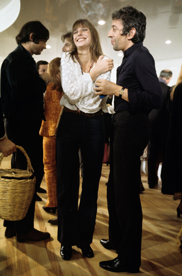 Джейн Биркин и Серж Генсбур, Париж, октябрь 1969 года. Фотограф Жан Клод Дойч