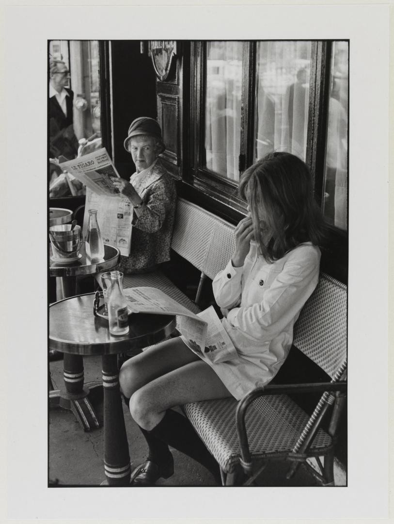 Брассери Липп в квартале Сен-Жермен-де-Пре, Париж, 1968. Автор Анри Картье-Брессон