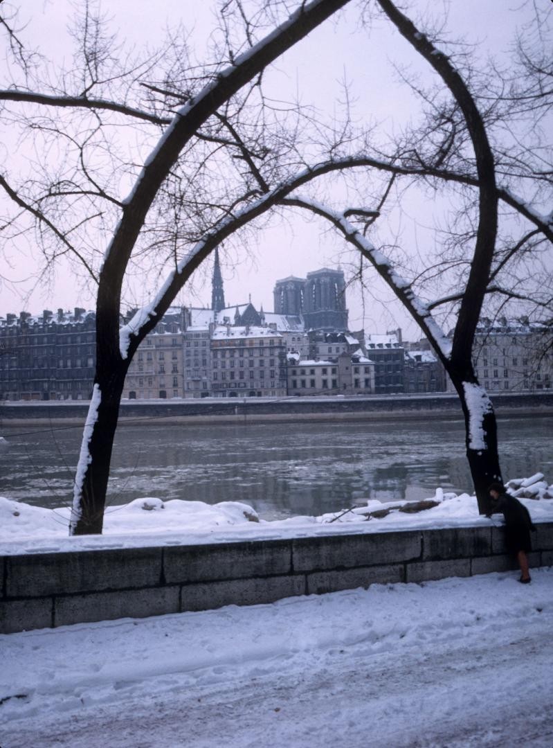 Вид на собор Нотр-Дам, Париж, 1960-1970. Автор Виландер Гёста