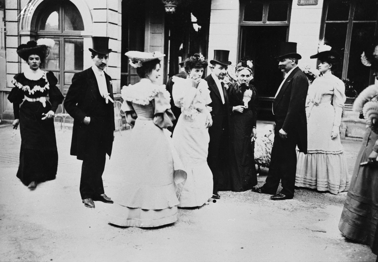 Рабочая свадьба в Париже, 1895-1905. Автор Поль Женью (Paul Géniaux)