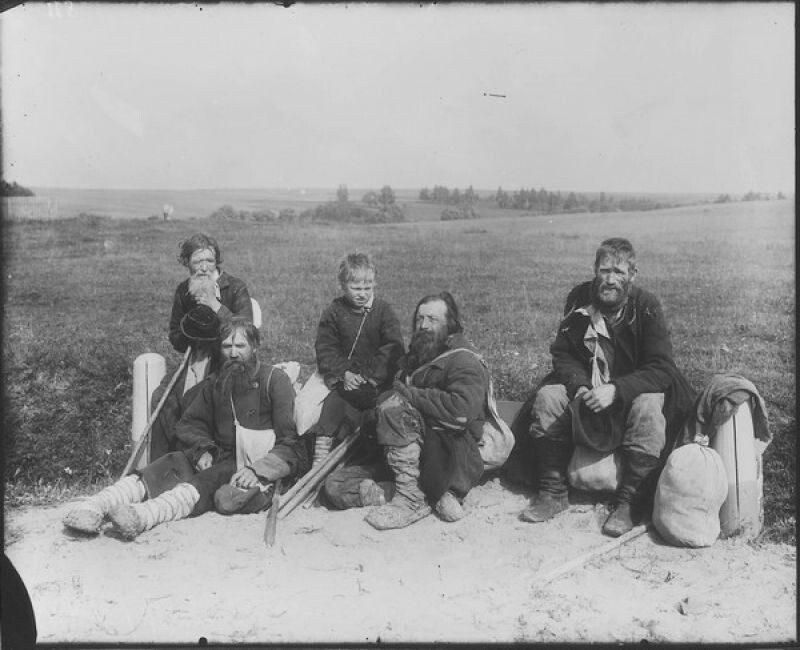 Слепцы-странники, 1900-е годы. Фотограф неизвестен