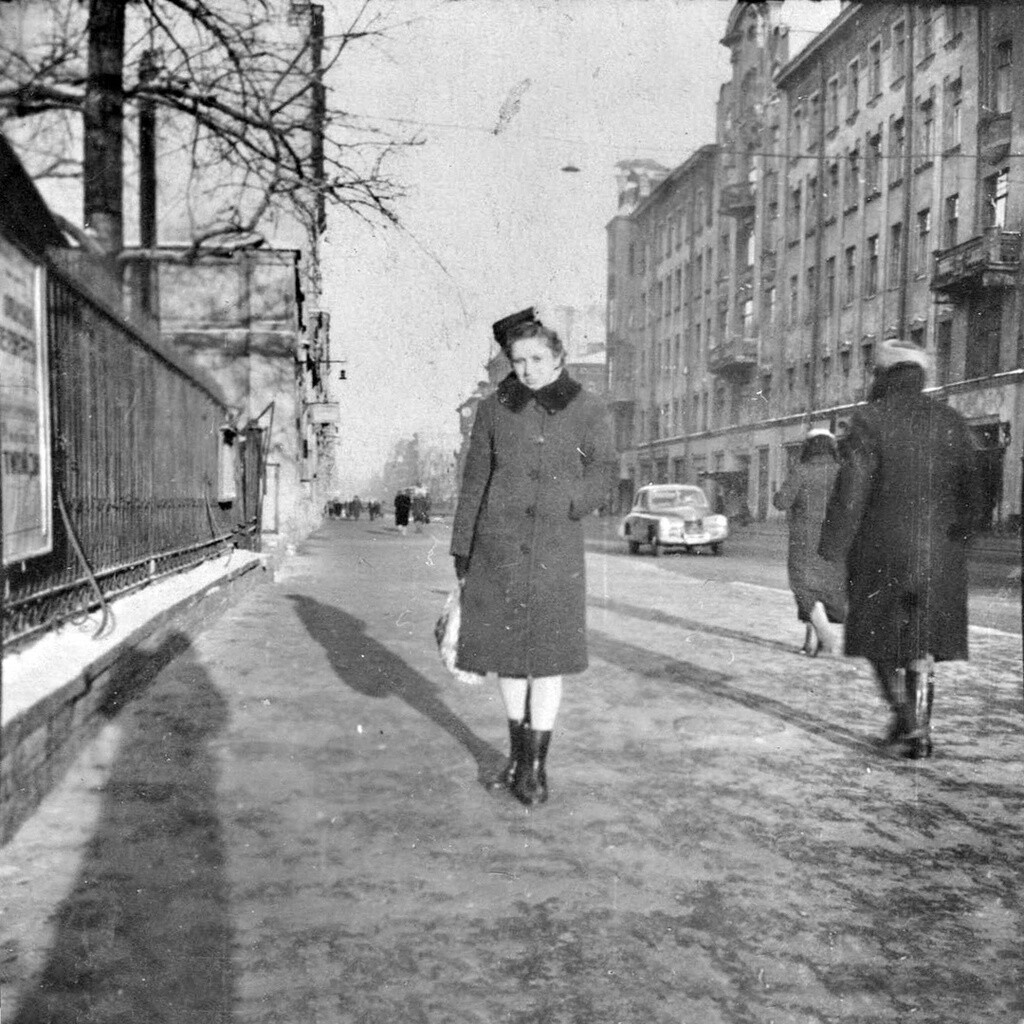 На улице Восстания, 1950 год. Фотограф неизвестен