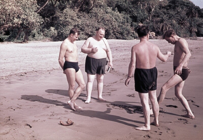Юрий Гагарин на Цейлоне, 1961 год. Фотограф Николай Смирнов