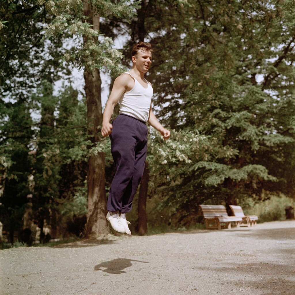 Юрий Гагарин в Сочи, 1961 год. Фотограф Юрий Абрамочкин