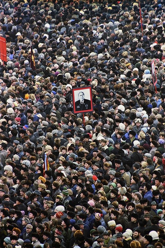 Похороны Брежнева, 15 ноября 1982 год. Фотограф Владимир Вяткин
