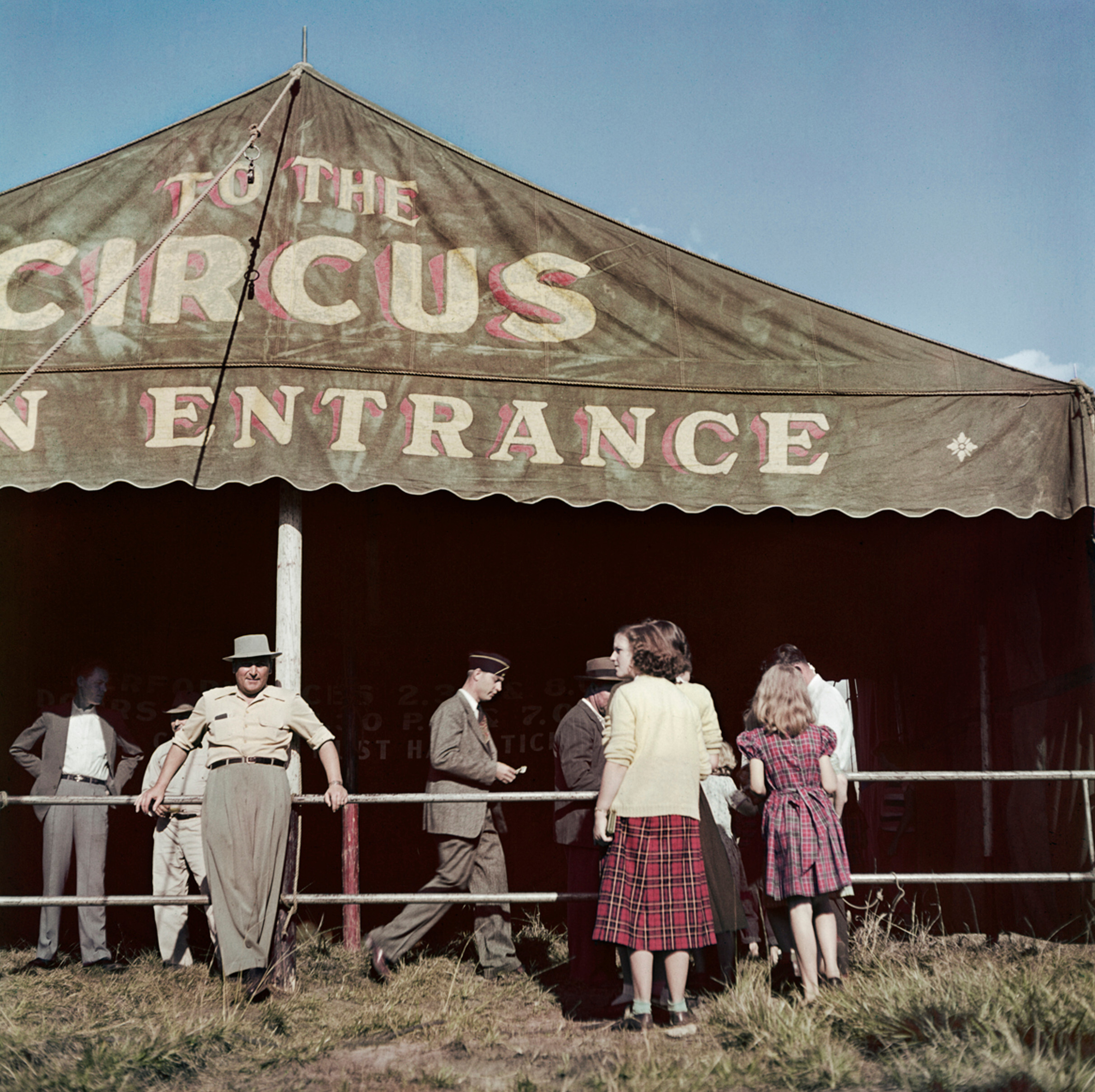 Семейный цирк Рамбо, Индиана, 1949 год.  Фотограф Роберт Капа