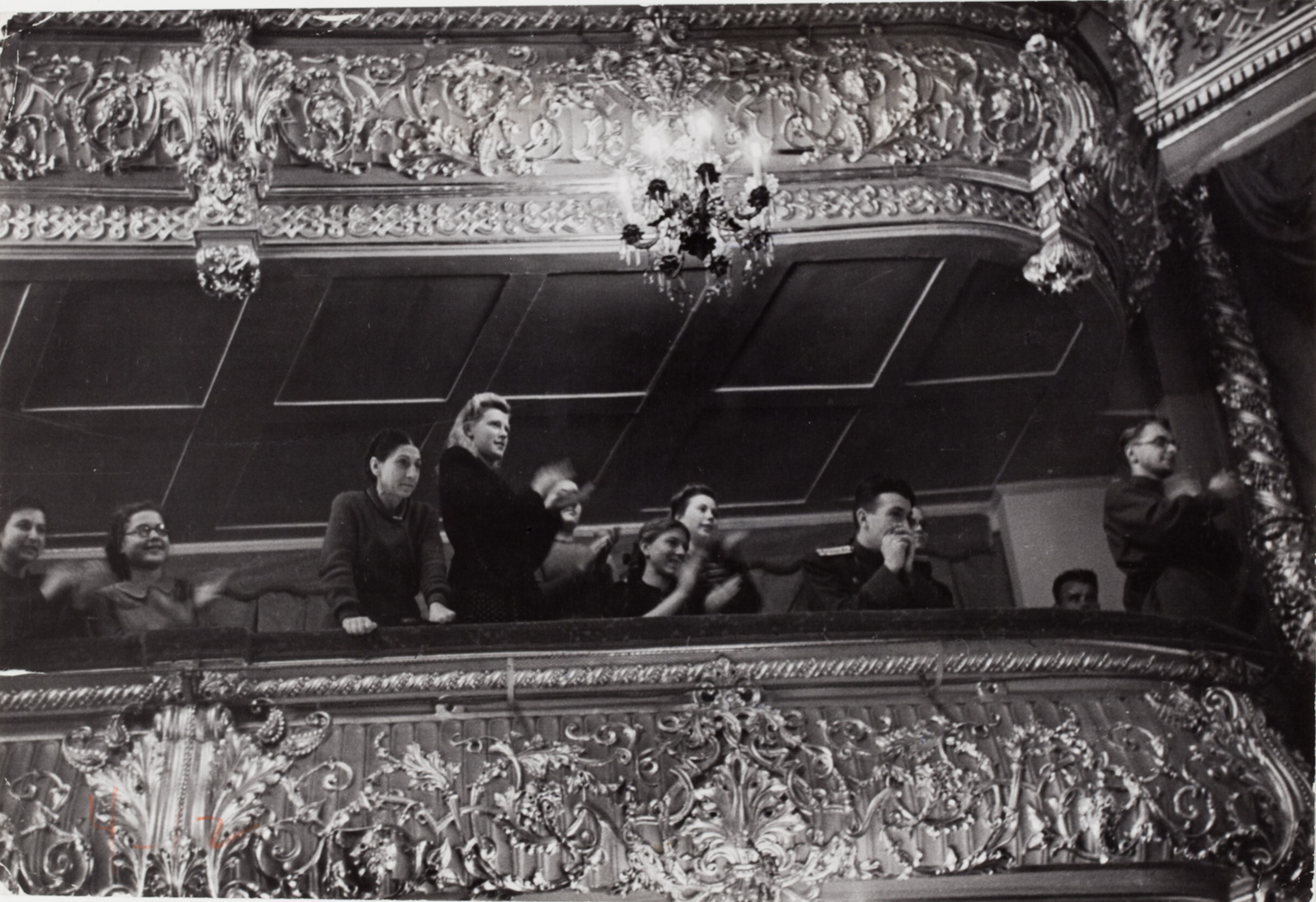 Ложа Большого театра, Москва, 1947 год. Фотограф Роберт Капа