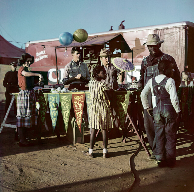 Семейный цирк Рамбо, Индиана, 1949 год. Фотограф Роберт Капа