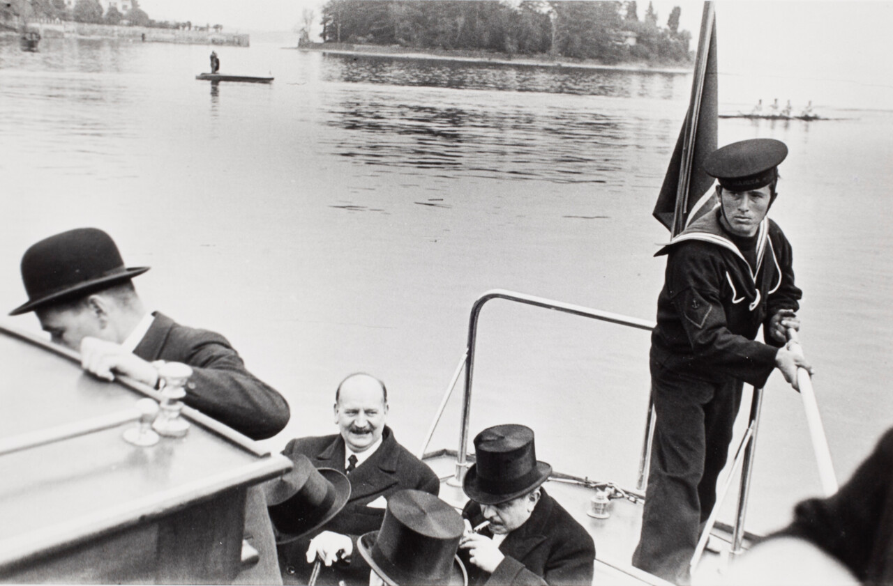 Фланден и Лаваль, Конференция в Стрезе, 1935 г. Фотограф Люсьен Айгнер