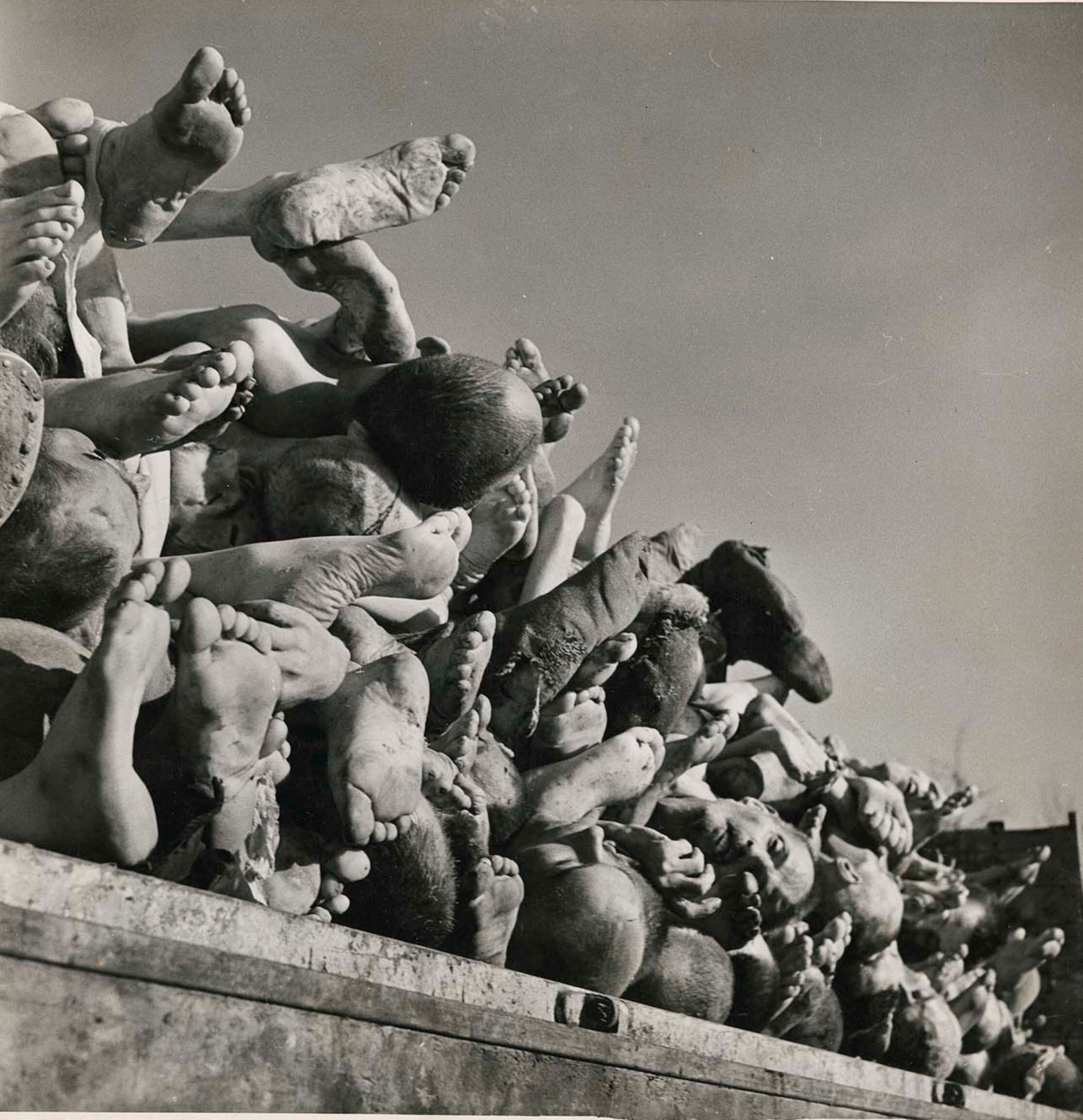 Останки жертв, Бухенвальд, 1945 год. Фотограф Маргарет Бурк-Уайт
