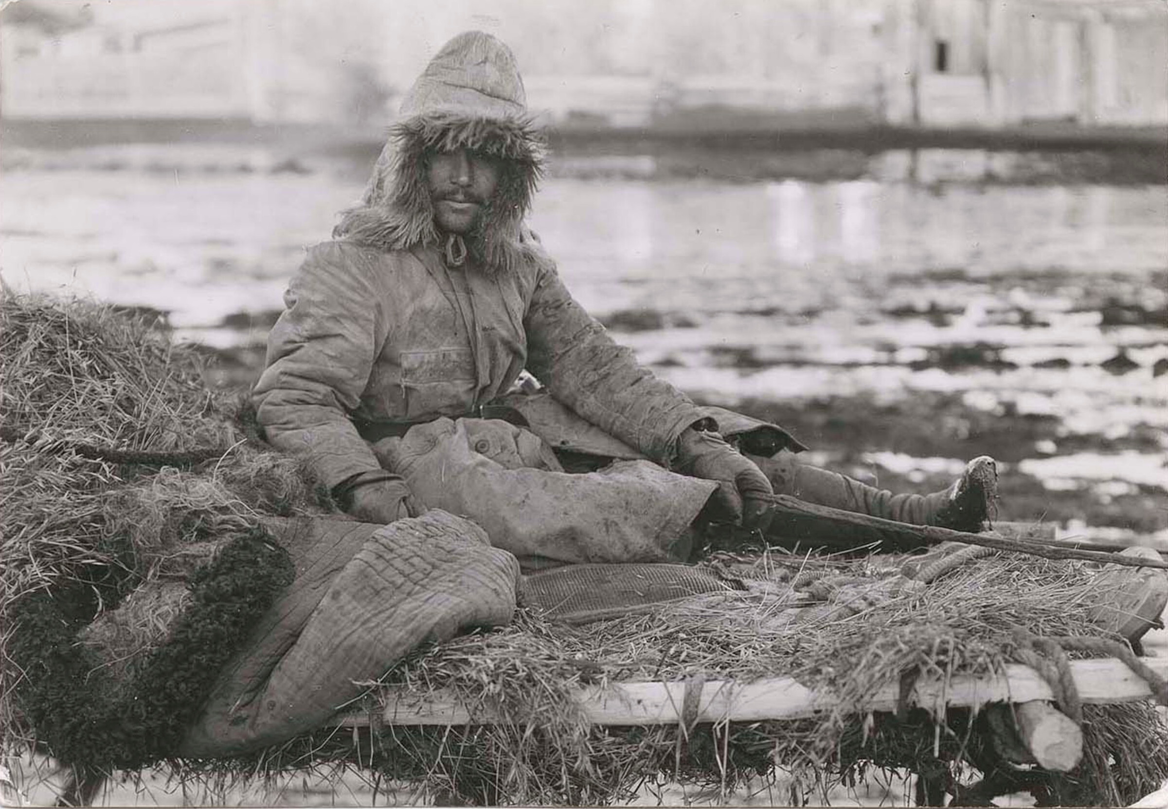 Крестьянин на телеге с сеном в Сибири, 1931 год. Фотограф Маргарет Бурк-Уайт