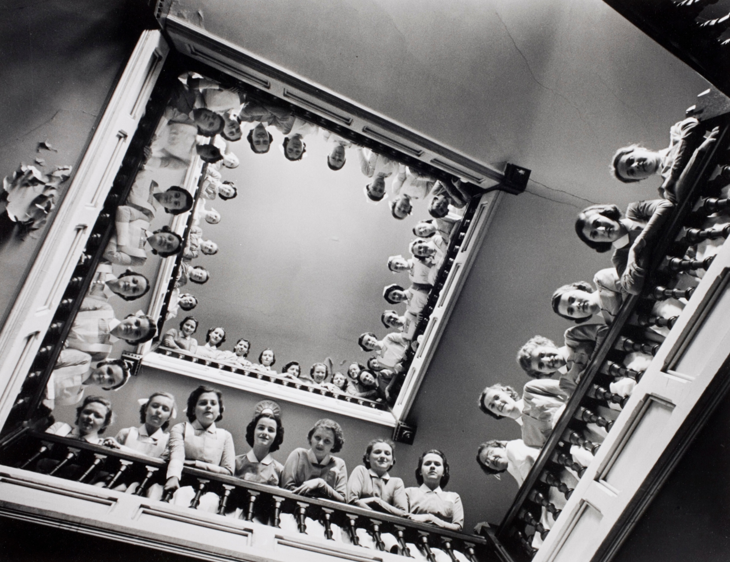 Студенты-медсестры в больнице Рузвельта, Нью-Йорк, 1938 год. Фотограф Альфред Эйзенштадт