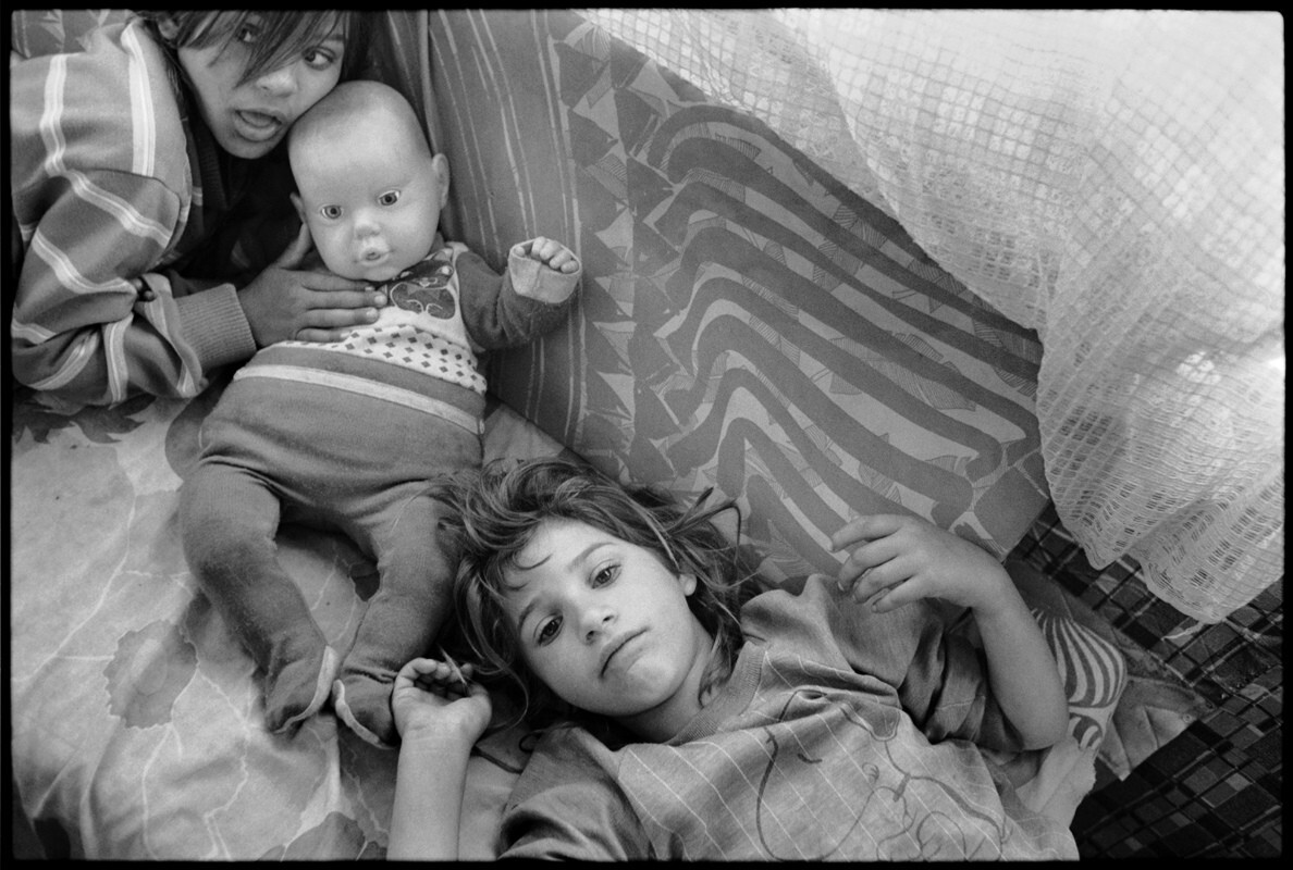 Цыганский табор, Барселона, Испания, 1987 год. Фотограф Мэри Эллен Марк