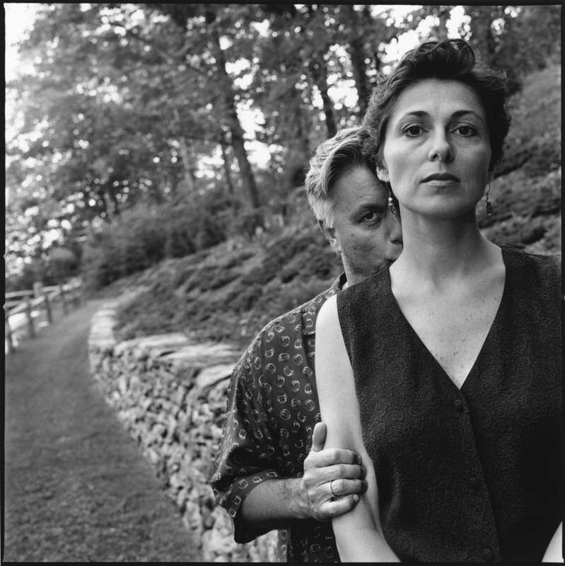 Джон Ирвинг с женой Джанет. Вермонт, 1994 год. Портреты. Фотограф Мэри Эллен Марк