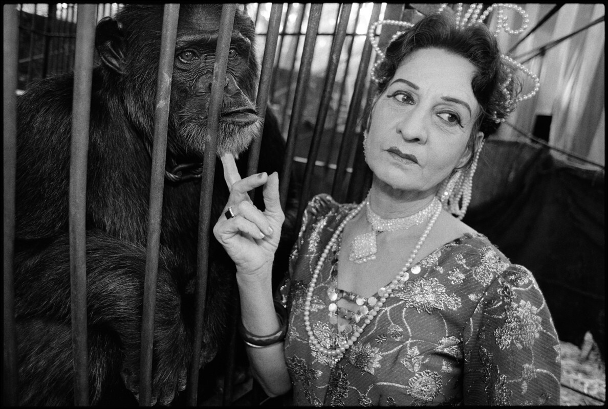 Глория и Раджа, цирк Великие Близнецы, Перинтальманна, Индия, 1989 г. Фотограф Мэри Эллен Марк
