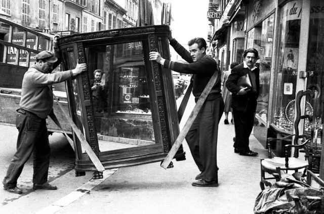 Перевозчики, Париж, 1955 год. Фотограф Кен Ван Сикл