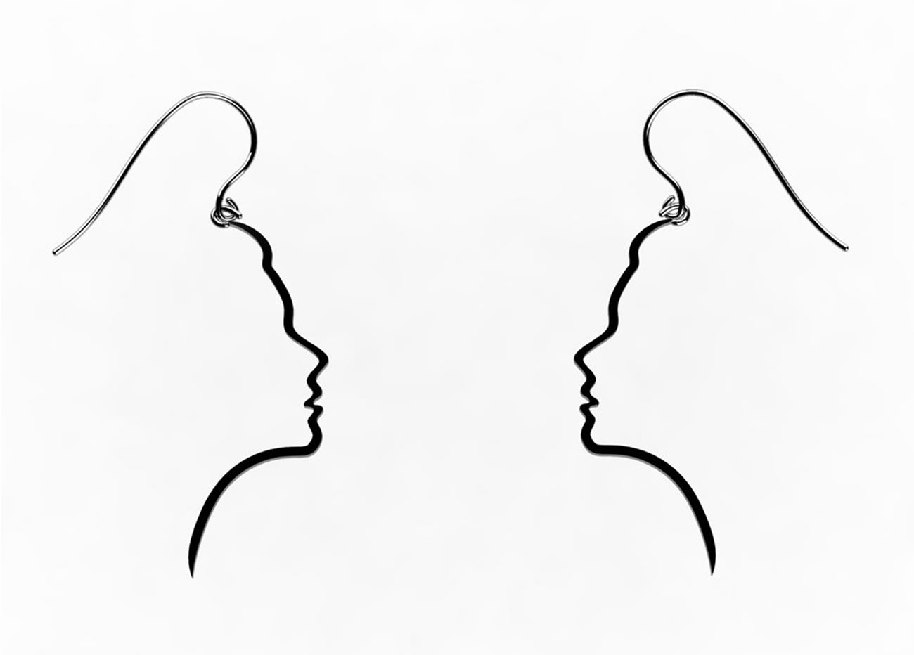 reflection earings, pair