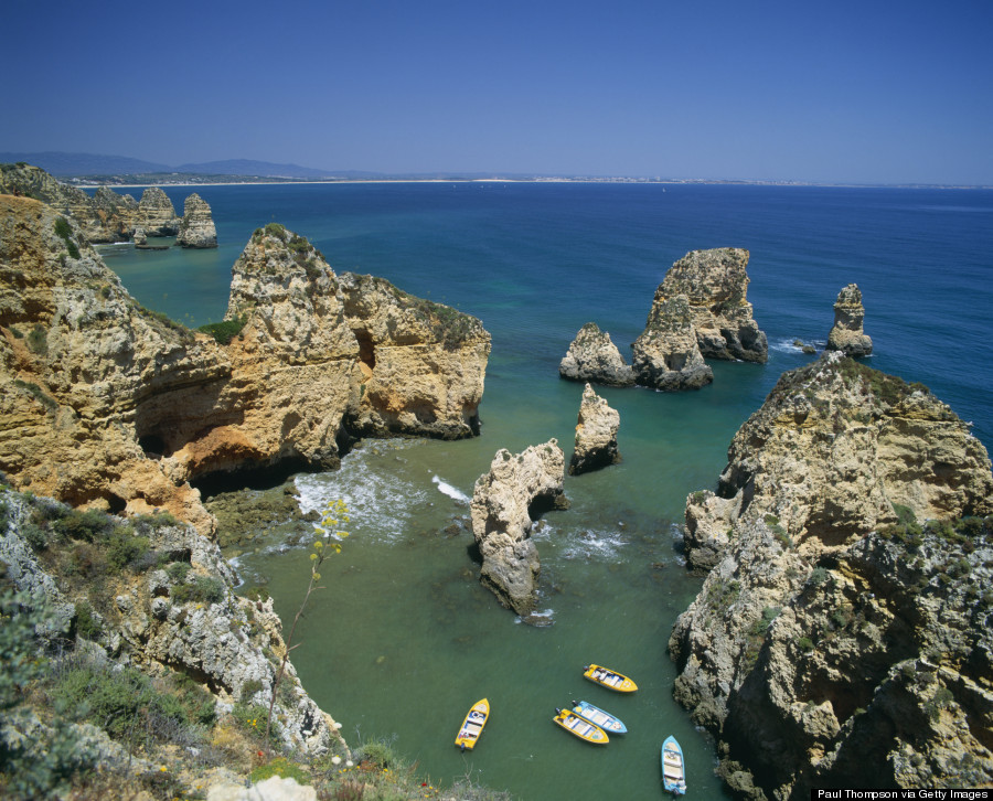 Понта-да-Пьедаде - чудо природы в Португалии