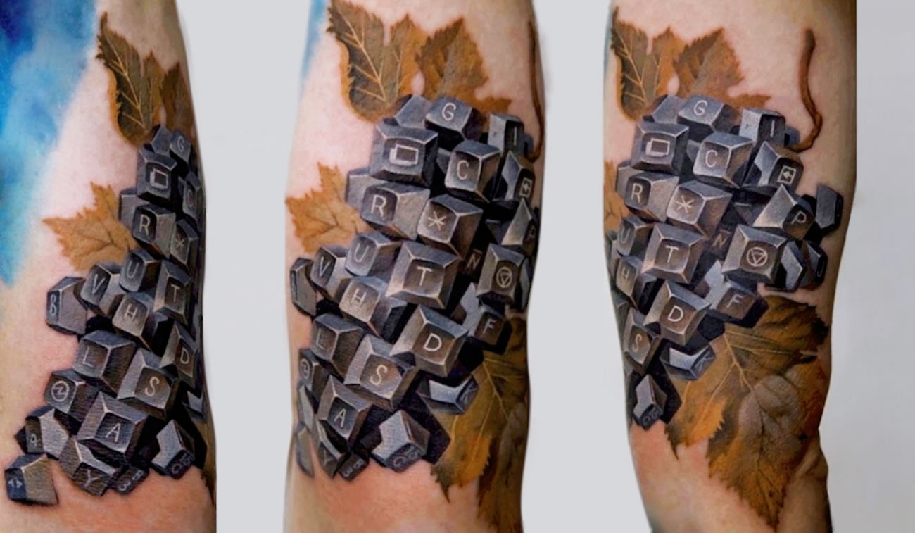 Замысловатые 3D татуировки