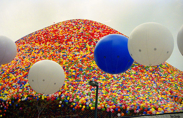 Мировой рекорд с воздушными шарами в Кливленде в 1986 году-9