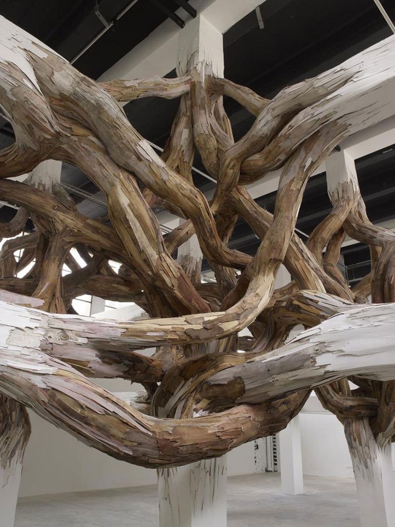 Деревянные метаморфозы в инсталляциях Энрике Оливейра