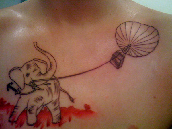 Татуировки со слоном - 55 идей